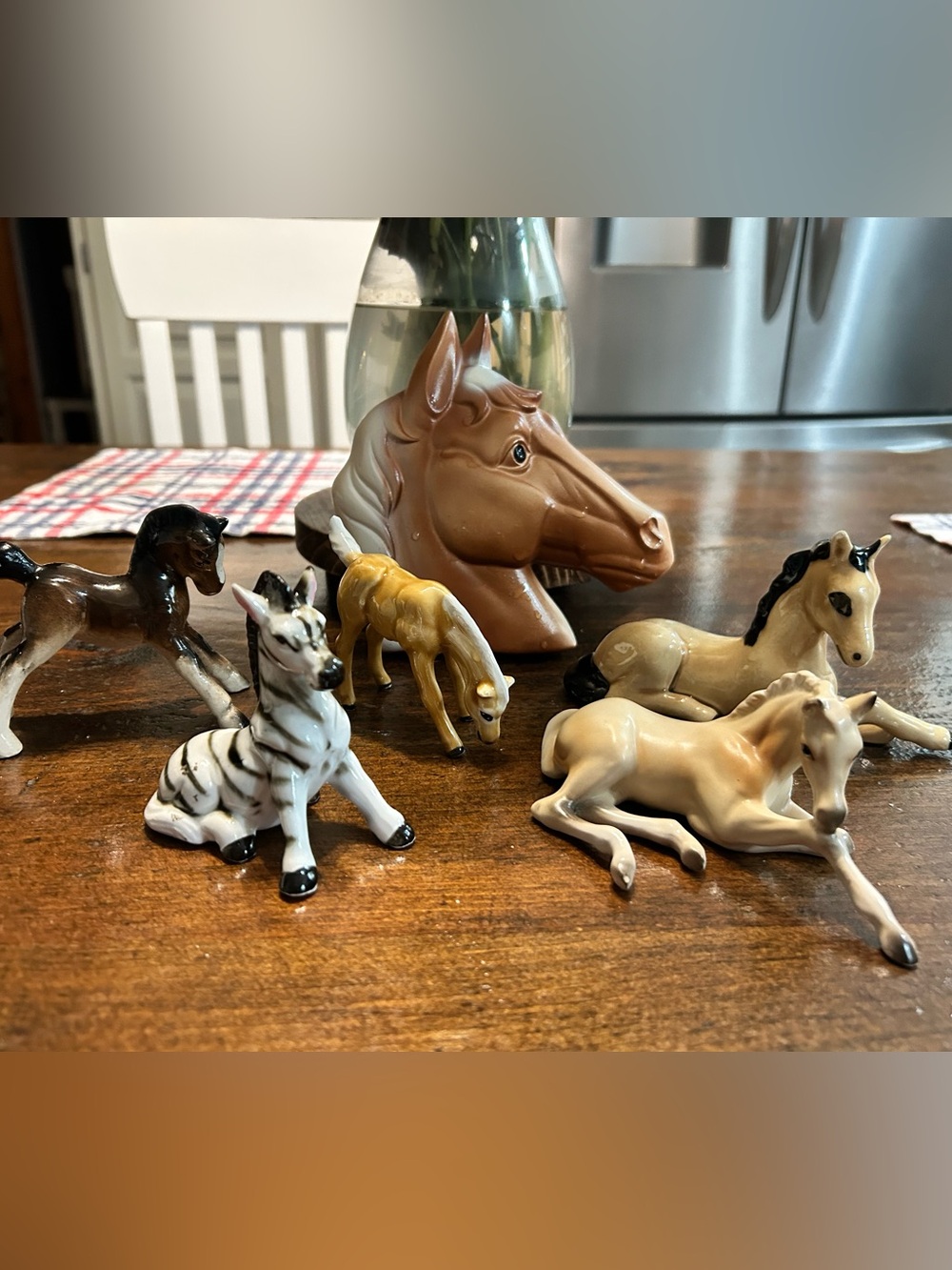 Porcelain/ Bone  Horses Various Sizes and Colors
